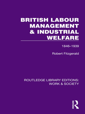 cover image of British Labour Management & Industrial Welfare